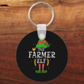 The Farmer Elf Group Matching Family Christmas Far Sleutelhanger (Voorkant)