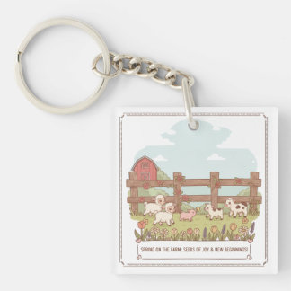 the farms animals  sleutelhanger