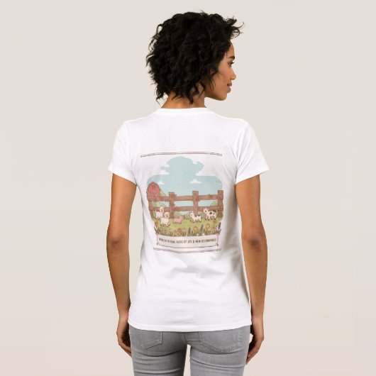 the farms animals  t-shirt (Achterkant volledig)