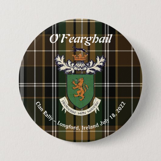 The Farrell Clan of Ireland Rally 2022 Button (Voorkant)