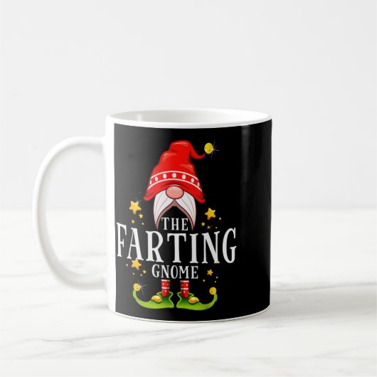 The Farting Gnome Christmas Matching Koffiemok (Links)