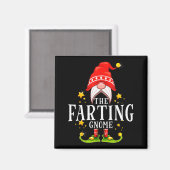 The Farting Gnome Christmas Matching Magneet (Voorkant / Achterkant)