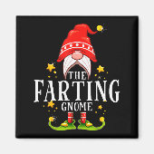 The Farting Gnome Christmas Matching  Magneet (Voorkant)