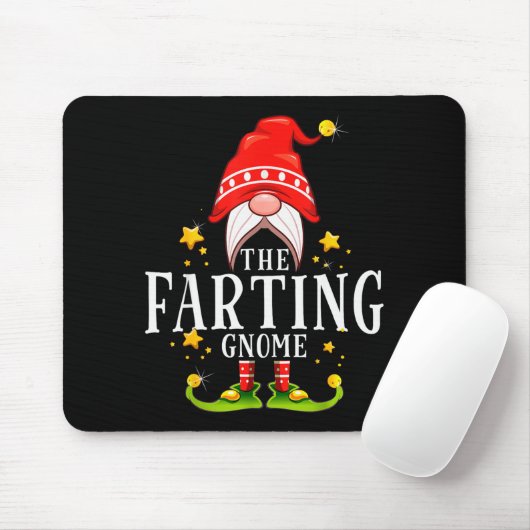 The Farting Gnome Christmas Matching  Muismat (Met muis)