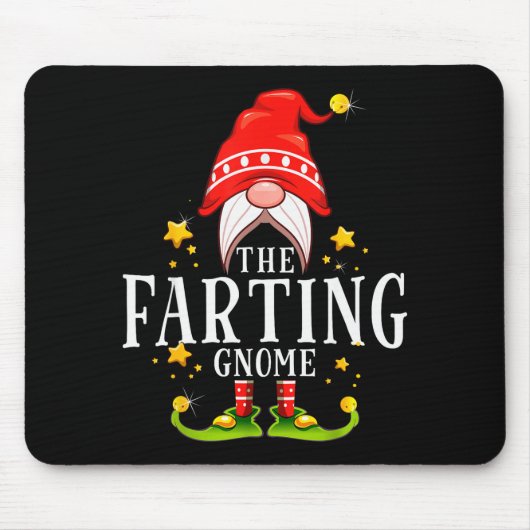 The Farting Gnome Christmas Matching Muismat (Voorkant)