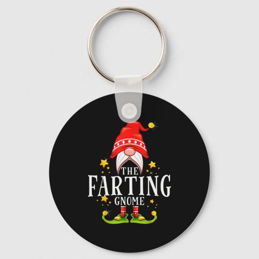 The Farting Gnome Christmas Matching  Sleutelhanger (Voorkant)