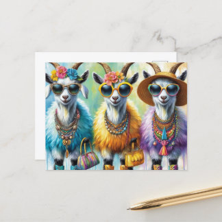 The Fashionable Goats Briefkaart