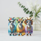 The Fashionable Goats Briefkaart (Staand voorkant)