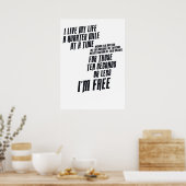 The Fast And The Furious  I Live My life Poster (Keuken)