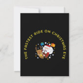 the fastest rie on the christmas eve kaart (Achterkant)