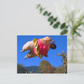 The Fat Lady Bounces Briefkaart (Staand voorkant)