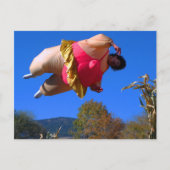 The Fat Lady Bounces Briefkaart (Voorkant)