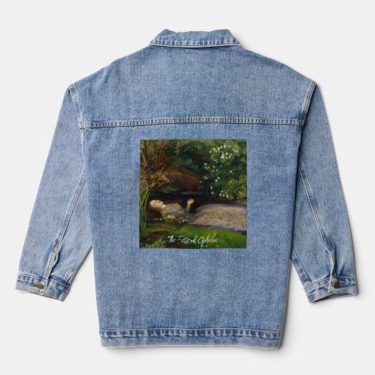 The Fate of Ophelia Customizable Text  Denim Jacket (Achterkant)