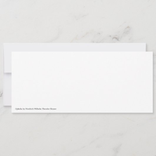 The Fate of Ophelia Greeting Card Kaart (Achterkant)