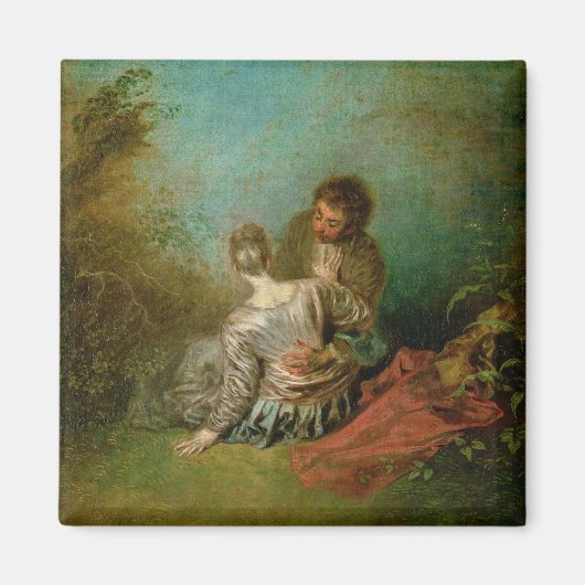 The Faux Pas, c.1717 (olie op canvas) Magneet (Voorkant)