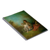 The Faux Pas, c.1717 (olie op canvas) Notitieboek (Rechterzijde)