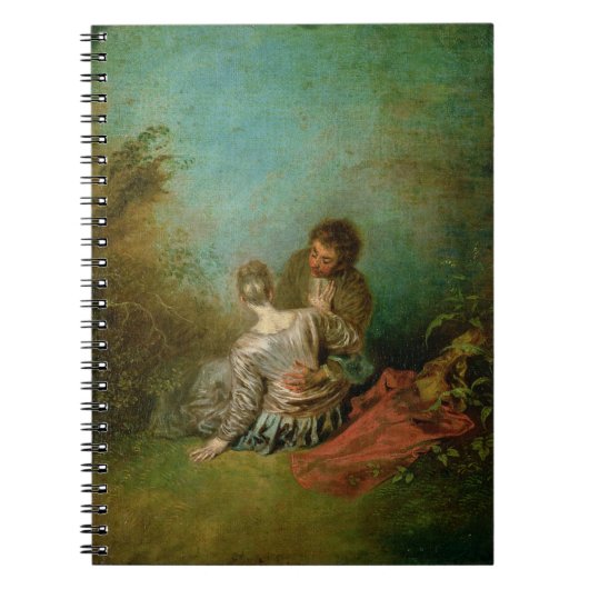 The Faux Pas, c.1717 (olie op canvas) Notitieboek (Voorkant)