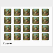 The Faux Pas, c.1717 (olie op canvas) Vierkante Sticker (Vel)