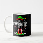 The Favorite Elf Funny Xmas Matching Family Christ Koffiemok (Links)