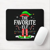 The Favorite Elf Funny Xmas Matching Family Christ Muismat (Met muis)