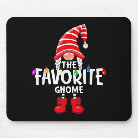The Favorite Gnome Christmas Matching Pajama Muismat (Voorkant)