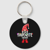 The Favorite Gnome Christmas Matching Pajama Sleutelhanger (Voorkant)