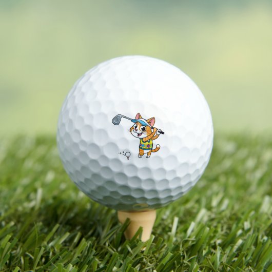 The Fe-Line Fairway Cat Golf Ball Golfballen (Insitu Shirt)