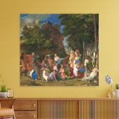 The Feast of the Gods, 1514-29 (oil on canvas) Canvas Afdruk (Insitu (Woonkamer))