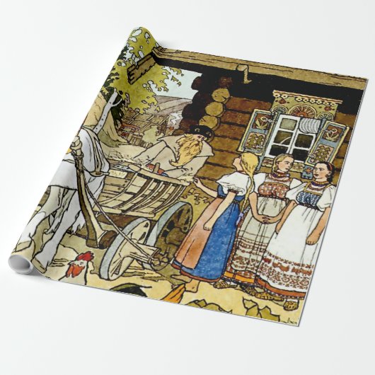 "The Feather of Finist" van Ivan Bilibin Cadeaupapier (Uitgerold)