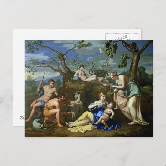 The Feeding of the Child Jupiter, c.1640 Briefkaart (Voorkant / Achterkant)