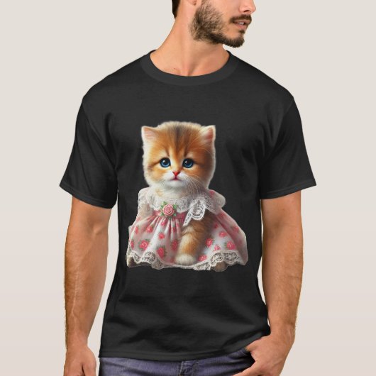 The Feline Charm: Guardians of Mysteries en Affe v T-shirt (Voorkant)