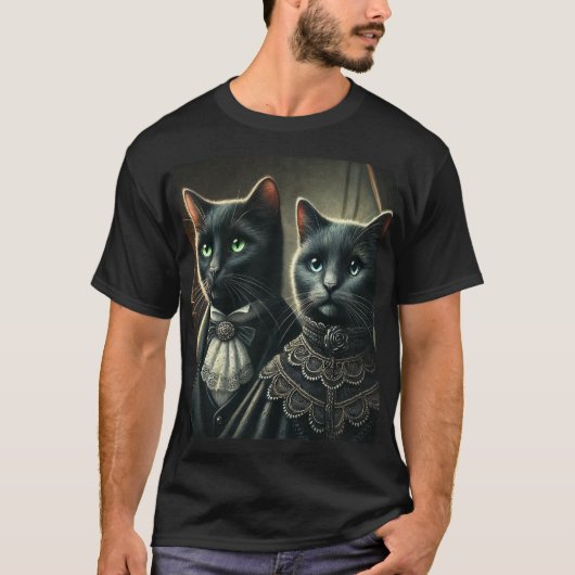 The Feline Enchantment: Bewakers van mysteries T-shirt (Voorkant)
