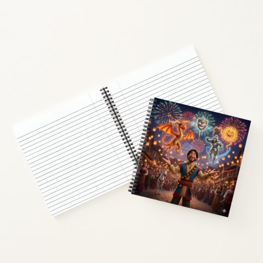 The Festival Jester Notebook Notitieboek (Binnen)