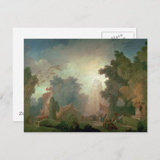 The Fete at Saint-Cloud (oil on canvas) (voor nade Briefkaart (Voorkant / Achterkant)