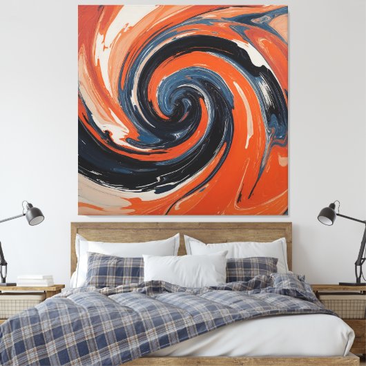 The Feu and Water Canvas Afdruk (Insitu (Slaapkamer))