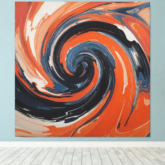 The Feu and Water Canvas Afdruk (Insitu (Houten vloer))