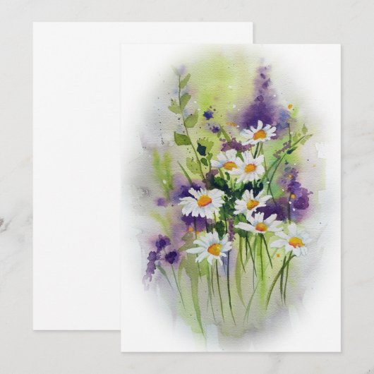 The Field Bouquet Bedankkaart (Voorkant / Achterkant)