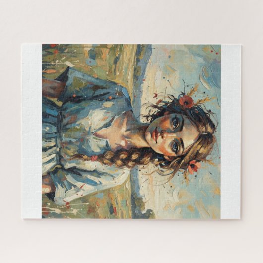 The Field Girl and the Flowers Legpuzzel (Horizontaal)