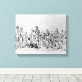 The Field Preacher, 1837 Canvas Afdruk (Insitu (Houten vloer))