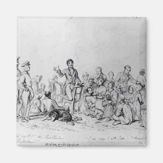 The Field Preacher, 1837 Magneet (Voorkant)