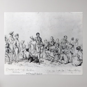 The Field Preacher, 1837 Poster