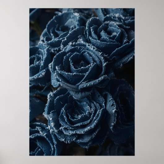 The Fierce Grace of Reconstructed Denim Roses Poster (Voorkant)