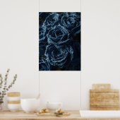 The Fierce Grace of Reconstructed Denim Roses Poster (Keuken)