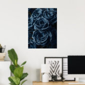 The Fierce Grace of Reconstructed Denim Roses Poster (Thuiskantoor)