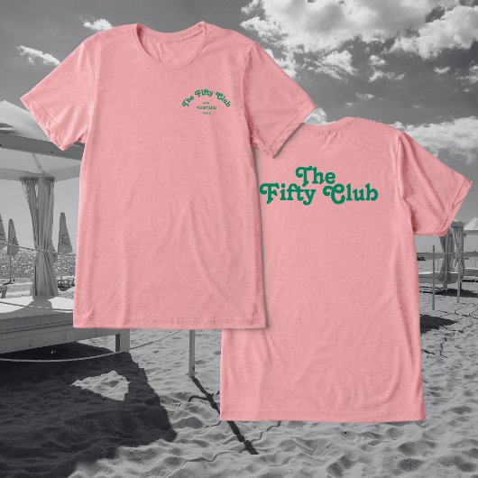 The Fifty Club Roze Oversized 50ste Verjaardagsfee Tri-Blend Shirt