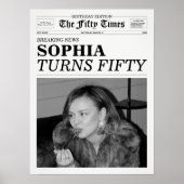 The Fifty Times Newspaper 50th Birthday Poster (Voorkant)