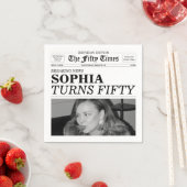 The Fifty Times Newspaper 50th Birthday Servet (Insitu)