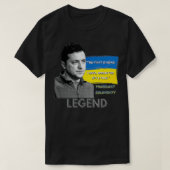 The Fight Is Here Ukraine President Zelensky Legen T-shirt (Design voorkant)