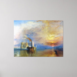 The Fighting Temeraire by J. M. W. Turner Canvas Afdruk