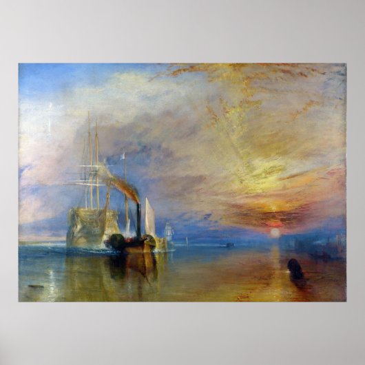 The Fighting Temeraire by J. M. W. Turner Poster (Voorkant)